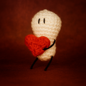 horgolt Bigli és Migli szerelmes pár - otthon & életmód - dekoráció - asztal és polc dekoráció - asztaldísz - Meska.hu