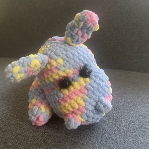 Amigurumi színes horgolt víziló figura - játék & sport - plüssállat & játékfigura - más figura - Meska.hu