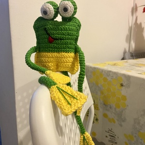Amigurumi horgolt béka figura - játék & sport - plüssállat & játékfigura - más figura - Meska.hu