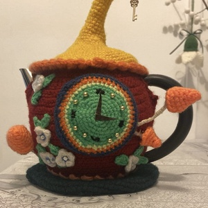 Amigurumi horgolt teáskanna huzat - otthon & életmód - dekoráció - halloween - halloweeni figurák - Meska.hu