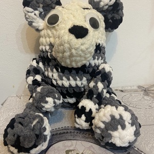 Amigurumi horgolt tarka kutya figura - játék & sport - plüssállat & játékfigura - kutya - Meska.hu