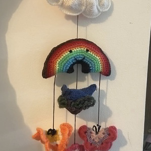 Amigurumi Horgolt ajtódísz, Otthon & Életmód, Dekoráció, Ajtó- és ablak dekoráció, Ablakdísz, Horgolás, MESKA