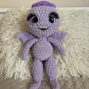 Amigurumi horgolt lila bogár - Meska.hu