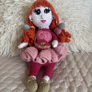 Horgolt amigurumi kislány figura - Meska.hu