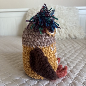 Amigurumi Horgolt bagoly figura - játék & sport - plüssállat & játékfigura - bagoly - Meska.hu