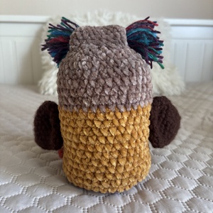 Amigurumi Horgolt bagoly figura - játék & sport - plüssállat & játékfigura - bagoly - Meska.hu