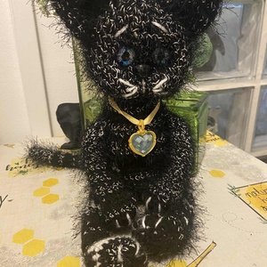 Amigurumi cica figura - játék & sport - plüssállat & játékfigura - cica - Meska.hu