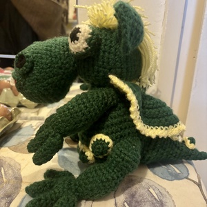 Amigurumi Süsü a sárkány - játék & sport - plüssállat & játékfigura - plüss sárkány - Meska.hu