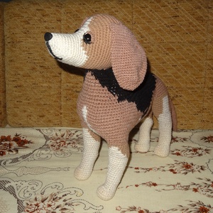 Horgolt beagle - Meska.hu