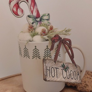 Karácsonyi asztaldísz - Meska.hu