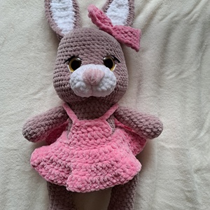 Róza nyuszilány - játék & sport - plüssállat & játékfigura - nyuszi - Meska.hu