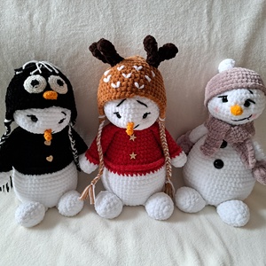 Hóember - játék & sport - plüssállat & játékfigura - Meska.hu