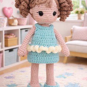 Lina baba és 3 váltás ruhája-mintaleírás - diy (csináld magad) - szabásminta, útmutató - horgolási minta - Meska.hu