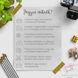 Esküvői Meghívó Készlet, Nyomtatható Vintage Virágos Esküvői Meghívó Szett, Letölthető-Digitális Meghívó Csomag -  - Meska.hu