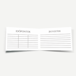 Pure White hajtott névjegy- és időpontkártya  minimalista, elegáns design - otthon & életmód - papír, írószer - névjegykártya - Meska.hu
