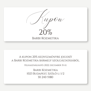 Kupon, kétoldalas, Kedvezménykártya, voucher - Pure White - Műkörmös, fodrász, kozmetikus, vállalkozónő, szolgáltató,coa, Otthon & Életmód, Papír, írószer, Névjegykártya, Fotó, grafika, rajz, illusztráció, Festészet, MESKA