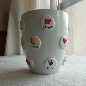 Ovis és bölcsis ballagási kaspó óvó néniknek, kisgyermeknevelőknek, dajkáknak - otthon & életmód - dekoráció - virágdísz és tartó - cserép & kaspó - Meska.hu