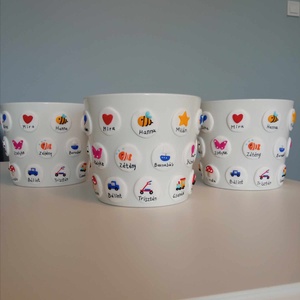 Ovis és bölcsis ballagási kaspó kisgyermeknevelőknek (bölcsis néniknek), dajkáknak, óvó néniknek, technikai dolgozóknak - otthon & életmód - dekoráció - virágdísz és tartó - cserép & kaspó - Meska.hu