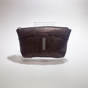 Sötétbarna egy cipzáras egyenes swarovski köves kulcstartó E9001 - táska & tok - kulcstartó & táskadísz - kulcstartó - Meska.hu