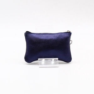 Metál sötétkék ívelt egy cipzáras swarovski köves kulcstartó D6012 - táska & tok - kulcstartó & táskadísz - kulcstartó - Meska.hu