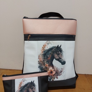  Lovas hátizsák szett - táska & tok - hátizsák - tornazsák, gymbag - Meska.hu