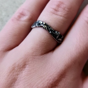 Amorf karika gyűrű - ékszer - gyűrű - kerek gyűrű - Meska.hu