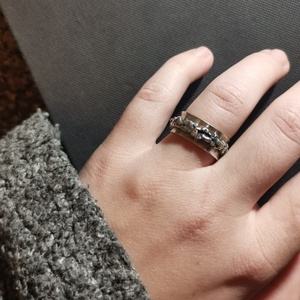 Amorf forgatható gyűrű - ékszer - gyűrű - kerek gyűrű - Meska.hu