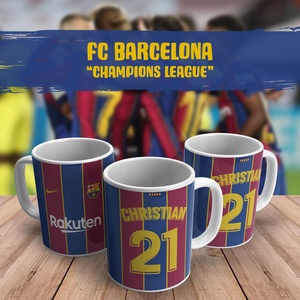 FC Barcelona mez bögre, Otthon & Lakás, Konyhafelszerelés, tálalás, Tálalás, Bögre & Csésze, Decoupage, transzfer és szalvétatechnika, MESKA