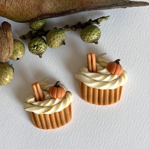 Cupcake süthető gyurma fülbevaló - Meska.hu