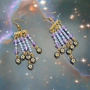 Boszis lógós fülbevaló, Ékszer, Fülbevaló, Lógó fülbevaló, Ékszerkészítés, MESKA