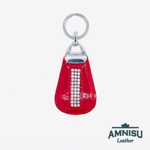 Bordó lakk csepp alakú swarovski köves kulcstartó H5004 - táska & tok - kulcstartó & táskadísz - kulcstartó - Meska.hu