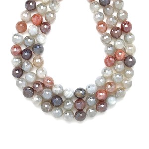 Holdkő fazettált aura multi golyó 7-8mm, Kellékek & szerszámok, Ásvány alapanyag, Ásványfüzér, , MESKA