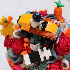 Ballagási csokor Lego figurákkal rendelésre - otthon & életmód - dekoráció - virágdísz és tartó - csokor & virágdísz - Meska.hu