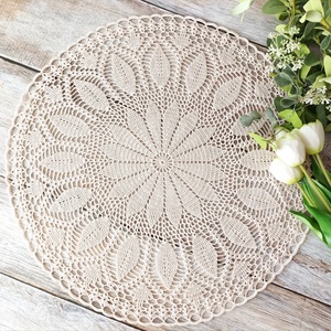 Horgolt csipke terítő, asztalközép 48 cm - otthon & életmód - dekoráció - asztal és polc dekoráció - horgolt & csipketerítő - Meska.hu