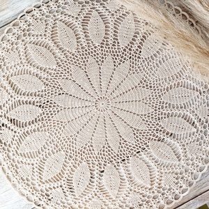 Horgolt csipke terítő, asztalközép 48 cm - otthon & életmód - dekoráció - asztal és polc dekoráció - horgolt & csipketerítő - Meska.hu