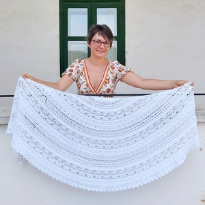 Horgolt kendő, stóla, Esküvő, Kiegészítők, Bolero és válltakaró, Horgolás, MESKA