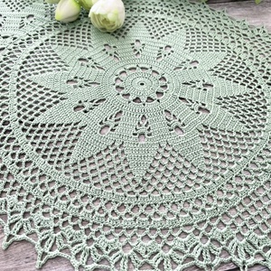 Ovális horgolt csipke terítő 65x40 cm - otthon & életmód - dekoráció - asztal és polc dekoráció - horgolt & csipketerítő - Meska.hu