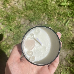 GYERTYA ÁSVÁNYOKKAL  - otthon & életmód - gyertya, illat, aroma - gyertya - Meska.hu