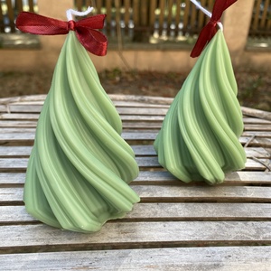 Karácsonyfa gyertya , Karácsony, Karácsonyi lakásdekoráció, Karácsonyi illatgyertya, mécses, Gyertya-, mécseskészítés, MESKA