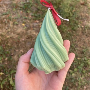 Karácsonyfa gyertya  - karácsony - karácsonyi lakásdekoráció - karácsonyi illatgyertya, mécses - Meska.hu