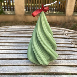 Karácsonyfa gyertya  - karácsony - karácsonyi lakásdekoráció - karácsonyi illatgyertya, mécses - Meska.hu