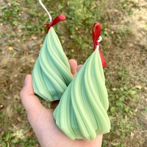 Karácsonyfa gyertya  - karácsony - karácsonyi lakásdekoráció - karácsonyi illatgyertya, mécses - Meska.hu