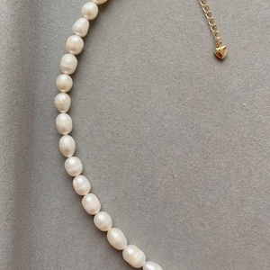 Édesvízi gyöngy nyaklánc - esküvő - ékszer - nyaklánc - Meska.hu