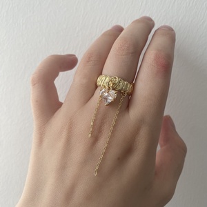 18k aranyozott Gyűrű , Ékszer, Gyűrű, Statement gyűrű, Ékszerkészítés, MESKA