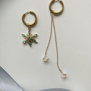 Aszimmetrikus fülbevaló, Ékszer, Fülbevaló, Lógó fülbevaló, Ékszerkészítés, MESKA