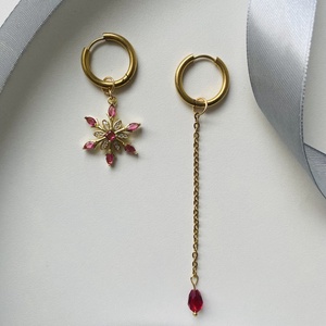 Aszimmetrikus fülbevaló, Ékszer, Fülbevaló, Lógó fülbevaló, Ékszerkészítés, MESKA