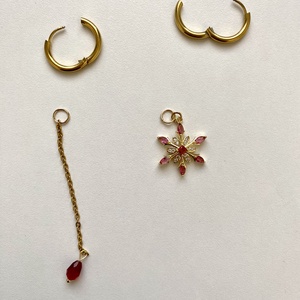 Aszimmetrikus fülbevaló - ékszer - fülbevaló - lógó fülbevaló - Meska.hu