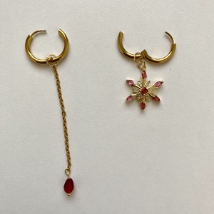 Aszimmetrikus fülbevaló - ékszer - fülbevaló - lógó fülbevaló - Meska.hu