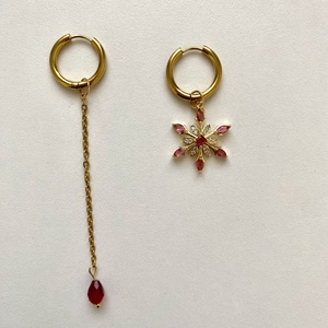 Aszimmetrikus fülbevaló - ékszer - fülbevaló - lógó fülbevaló - Meska.hu