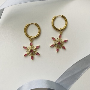 Hópehely fülbevaló, Ékszer, Fülbevaló, Lógó fülbevaló, Ékszerkészítés, MESKA